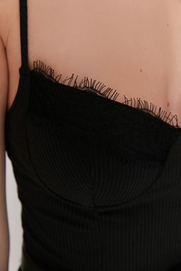 TRENDYOLMILLA Siyah Orme Dantel Body TPRSS22BD00009 фото 4