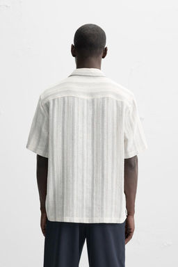 STRIPED TEXTURED SHIRT - Zara фото 11