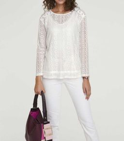 Блузка, белая