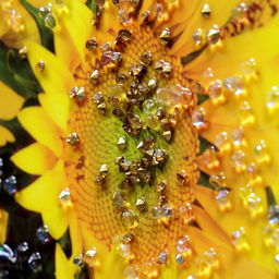 Картина акрил «Подсолнухи в вазе», 60×39.5 см