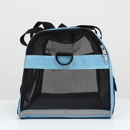 Сумка-переноска сетчатая, 48 х 26 х 31 см, голубая - Пижон фото 6