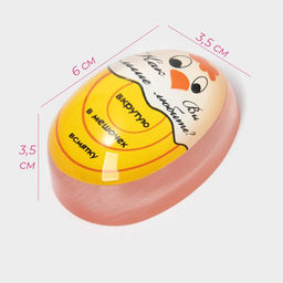 Таймер для варки яиц Доляна «Цыплёнок», кухонный, пластик, 6×3.5×3.5 см