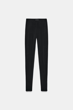 CREPE LEGGINGS WITH ZIPS - Zara фото 4