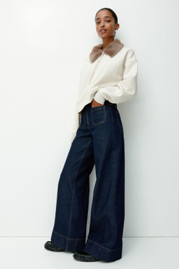 Wide Ultra High Jeans - H&m фото 6