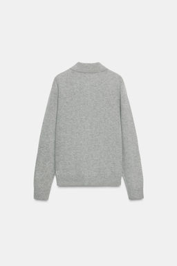 WOOL AND CASHMERE POLO CARDIGAN - Zara фото 9