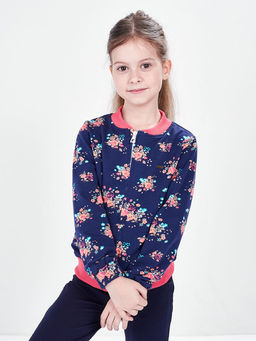 Джемпер на молнии UD 3535 синий - Mini maxi фото 3