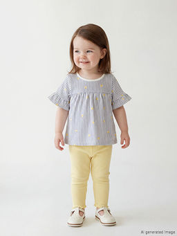 ?izgili K?z Bebek Bluz ve Tayt