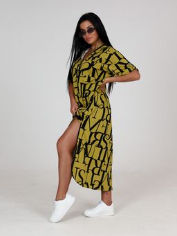 5116 ПЛАТЬЕ ЖЕНСКОЕ (Горчичный) - А-дина фото 4