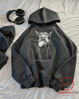 Худи с рисунком добермана