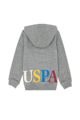 U. S. Polo Assn Серая меланжевая толстовка с капюшоном для мальчика - U.s. polo assn фото 8