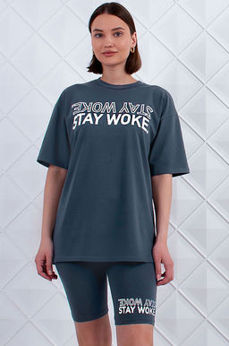 Арт. 5733 Костюм с велосипедками 42-50 (5 шт) Цвет:верх-хаки, низ-хаки