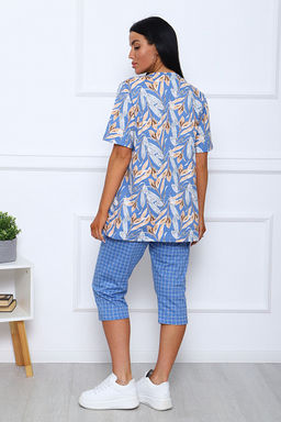 Костюм с бриджами (00990, голубой)