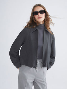 G?mlek Yaka Kad?n Ceket