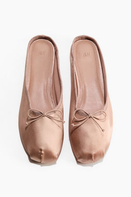 Ballet-inspired satin mules - H&m фото 4