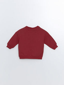 Bisiklet Yaka Bask?l? Erkek Bebek Sweatshirt - Waikiki фото 3