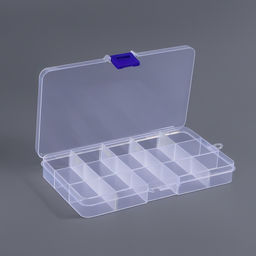 Цена за 2 шт. Органайзер для мелочей, с подвесом, 17.5×10×2 см, прозрачный