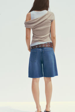 ASYMMETRIC DOUBLE T-SHIRT - Zara фото 5