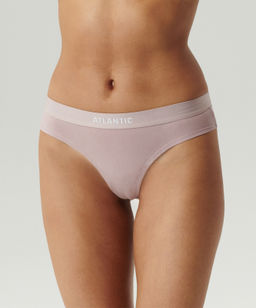ATLANTIC 3CLP-013 Трусы стринги String - набор 3 шт. бежевый + розовый + зеленый  фото 2