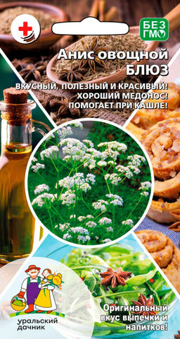 Анис овощной БЛЮЗ  Ценится за особый аромат! Семена используют в кондитерском производстве! Зелень в салатах и при консервировании просто незаменимы!