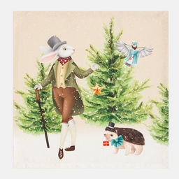 Набор салфеток сервировочных «Этель» Noble Christmas, 4 шт., бежевые, 40×40 см