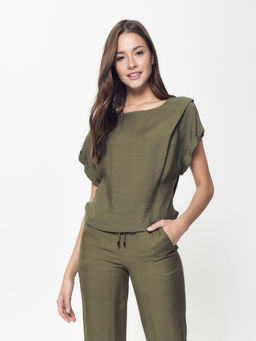 CONTE Стильная блузка с легким мерцанием LBL 912 khaki