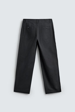 PANTAL?N STRAIGHT FIT LAVADO / Acero - Zara фото 8