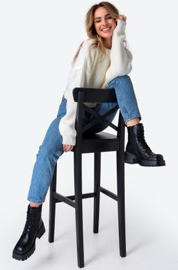 Женский укороченный джемпер оверсайз Happy Fox  фото 20