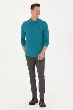 U. S. Polo Assn Мужские брюки из плотной ткани антрацитового цвета