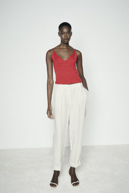 KNIT V-NECK TOP - Zara фото 2