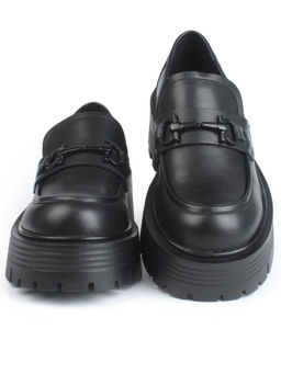 03-C1805-1 BLACK Лоферы женские (натуральная кожа)