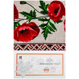 Мир Вам Скатерть 180х145см, длина стола до 140см, на 6 персон, хлопок Комфорт 171г/м2, Домашняя мода (Россия)  фото 4