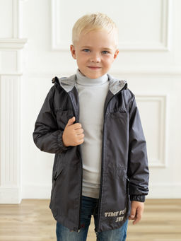 Ветровка детская серая