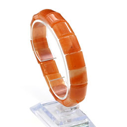 Браслет сегмент 15*11мм из кварца цв.рыжий