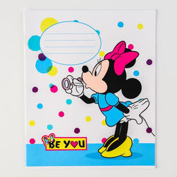 Цена за 10 шт. Тетрадь в линейку 12 листов, 5 видов МИКС, обложка мелованная бумага, «Минни Маус»