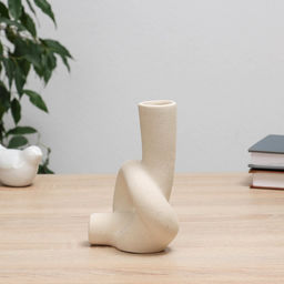 Ваза Узел, 11?5?18 см, керамика, белая - Take it easy фото 4