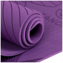 Коврик для йоги Sangh Flowers, 183х61х0,6 см, цвет фиолетовый  фото 6