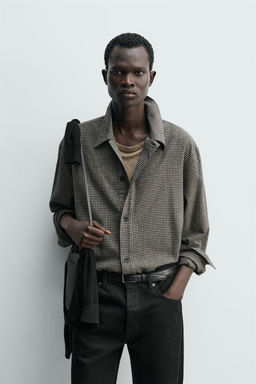 SOBRECAMISA CUADROS / Gris - Zara фото 2