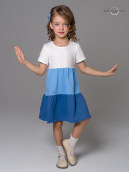 Платье Тия тофу-голубой-синий - Sovalina фото 12