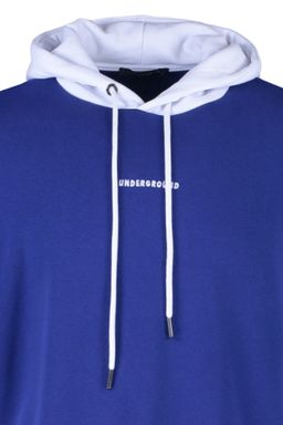 TRENDYOL MAN Lacivert Oversize/Genis Kesim Fit Kapusonlu Nak?sl? Panelli Sweatshirt TMNAW23SW00280 - Trendyolmilla фото 7