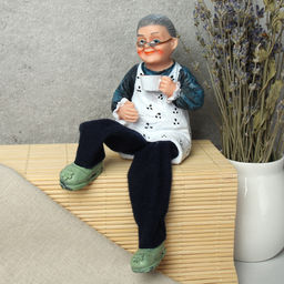 Цена за 2 шт. Фигурка Бабушка, Дедушка висячие ножки 20 см / YH0366 /уп 96/микс - Галеонтрейд фото 9