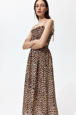 Vestido de tirantes con cuerpo nido de abeja - H&m фото 4