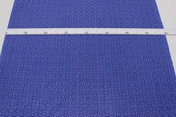 Ситец Ромбики - цветочки цв.василек, ГОСТ, ш.0.8м, хлопок-100%, 86гр/м.кв - Купава фото 2