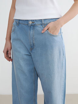 Джинсы женские baggy fit с высокой талией