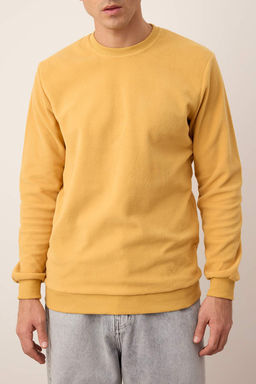 Lacivert Regular/Normal Kesim Polar Bisiklet Yaka Sweatshirt/Pijama Ustu TMNAW26SW00033 - Trendyolmilla фото 3
