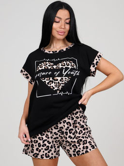 863 ДОМАШНИЙ КОСТЮМ (шорты) (Леопард) - А-дина фото 2