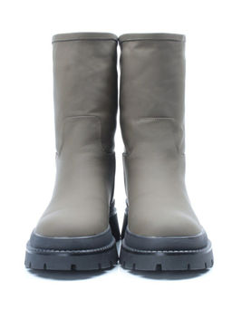 04-C188M Ботинки зимние женские (натуральная кожа (нубук) натуральный мех) - Фабричный китай фото 8