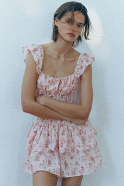 Vestido con cintura nido de abeja - H&m фото 4