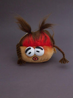 Плюшевый кошелек "Potato family", red