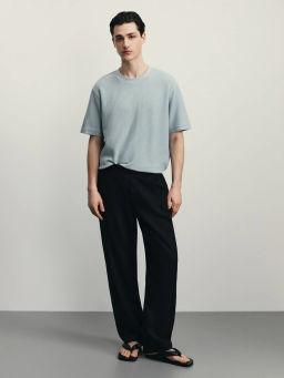 Футболка из фактурной ткани / Zarina  фото 9