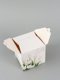 Цена за 10 шт. Коробка подарочная складная «Самой нежной», 12×12×12 см